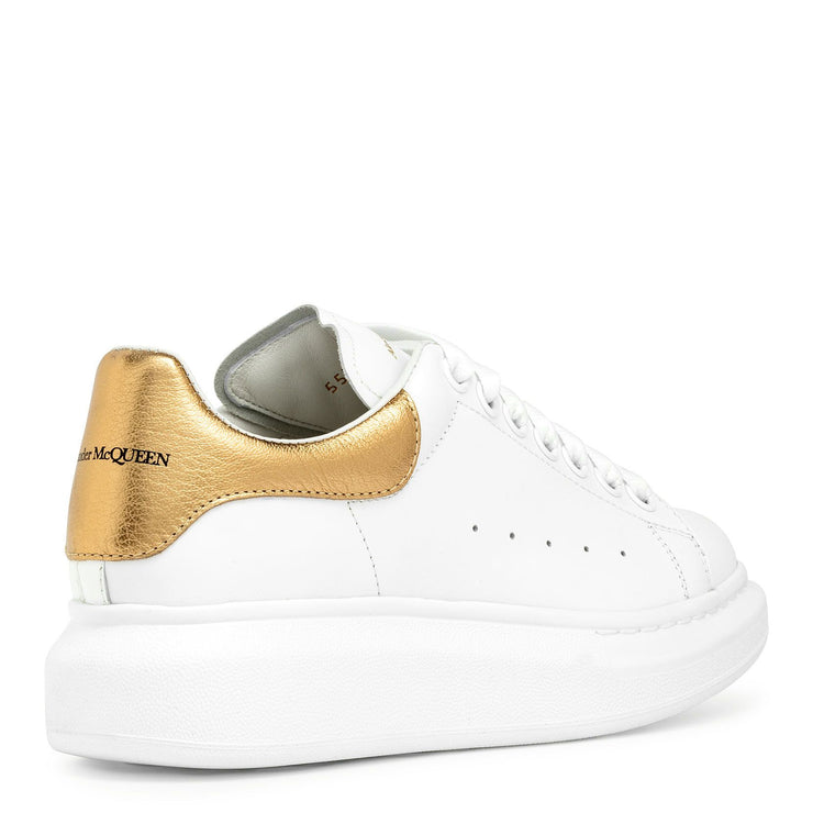 white and gold alexander mcqueen sneakers