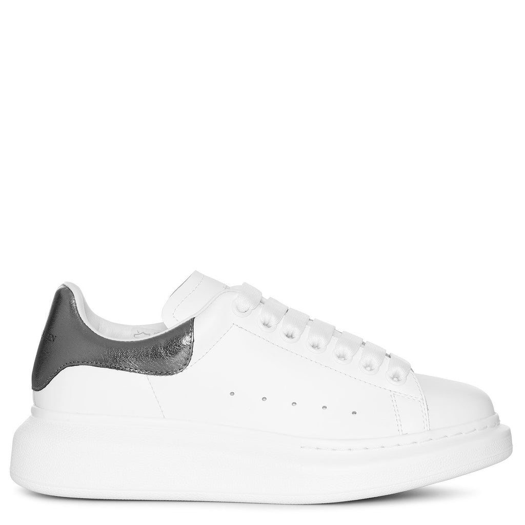 White and black pearl classic sneakers 