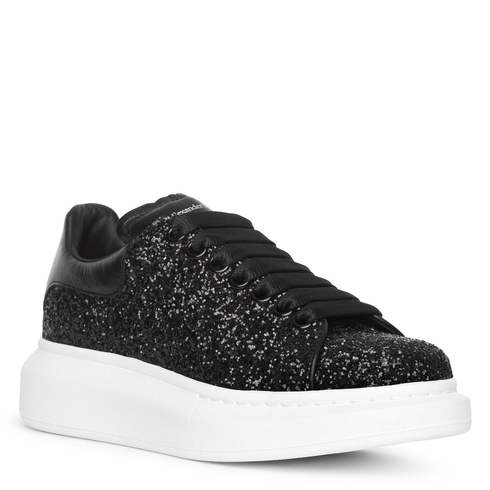 Alexander McQueen | Black glitter classic sneakers | Savannahs