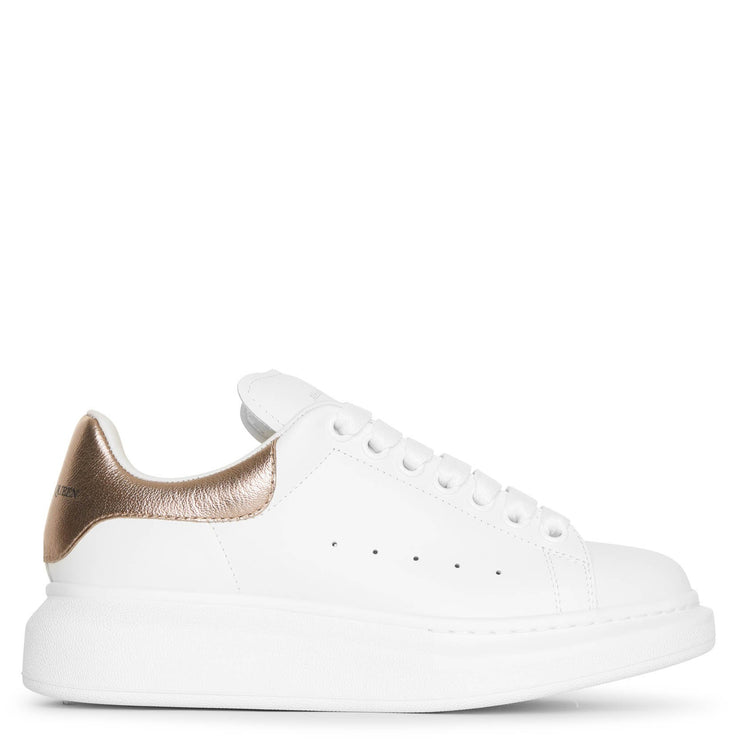 alexander mcqueen sneakers white and gold