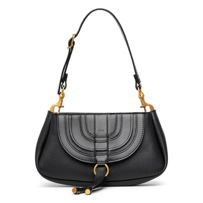 Small Slouchy Banana Bag Black in Leather – The Row