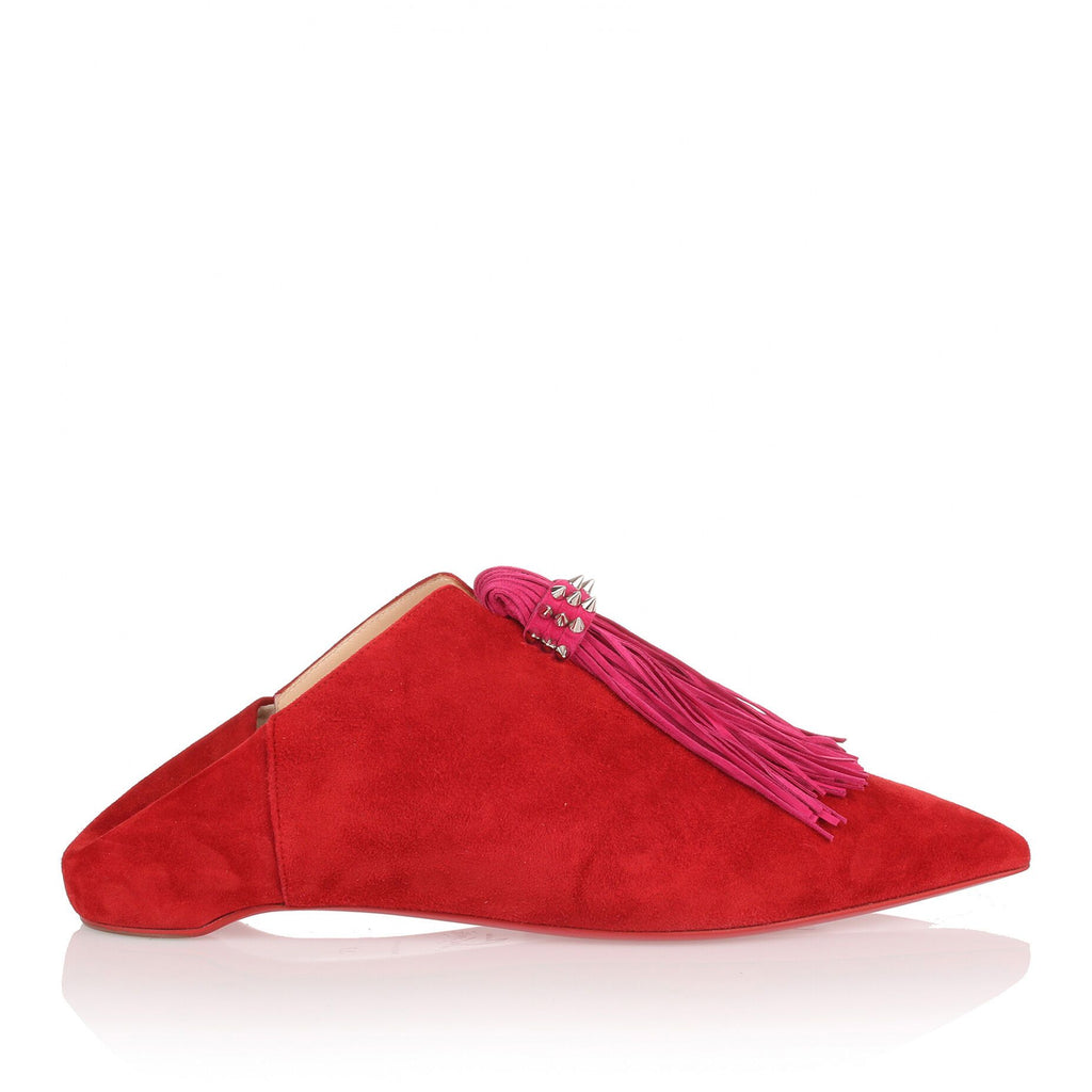 red suede christian louboutin