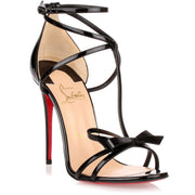 Christian Louboutin | Blakissima 100 black patent leather sandal ...