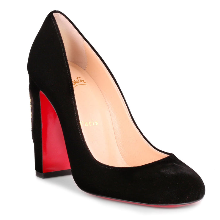 christian louboutin velvet pumps