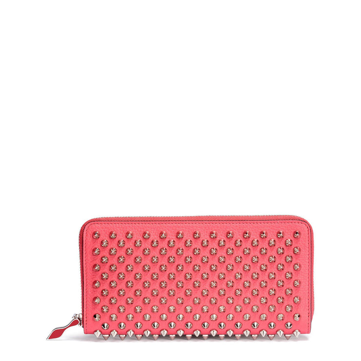 Christian Louboutin | Panettone pink and silver spikes wallet