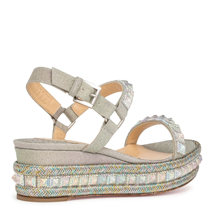 Christian Louboutin | Pyradiams 60 glitter sunset wedges | Savannahs