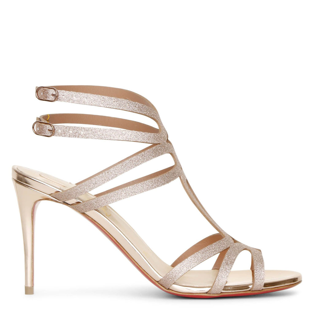 Christian Louboutin Renee glitter courtisane sandals | Savannahs
