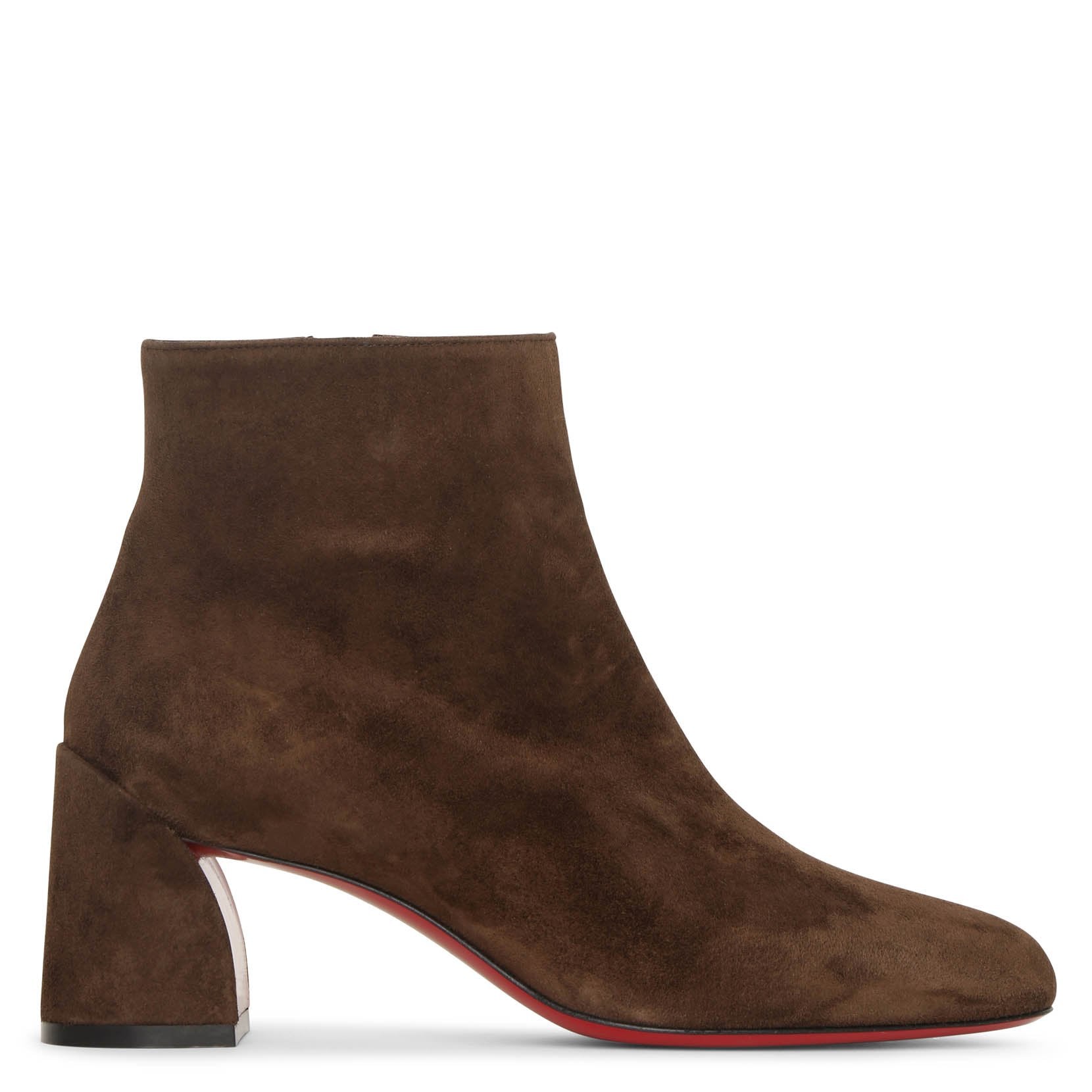 Christian Louboutin Turela 55 Brown Suede Ankle Boots In Arabica | ModeSens