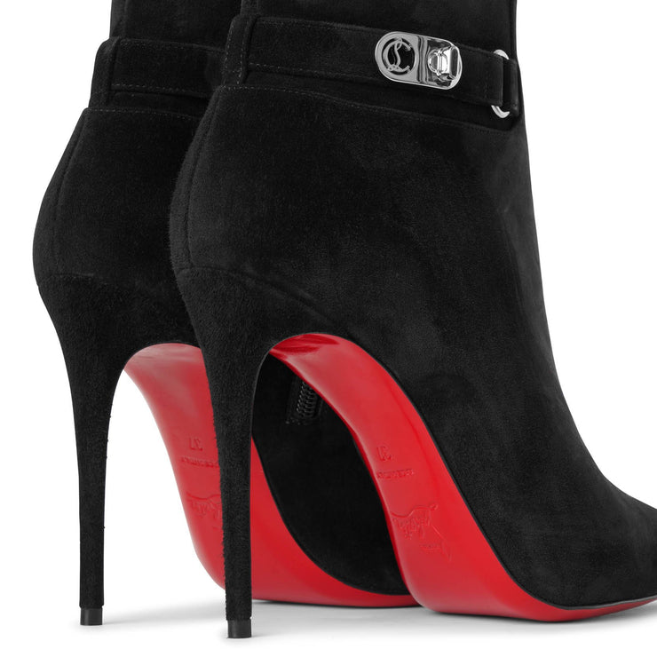 Christian Louboutin | Lock So Kate Booty 100 black suede | Savannahs