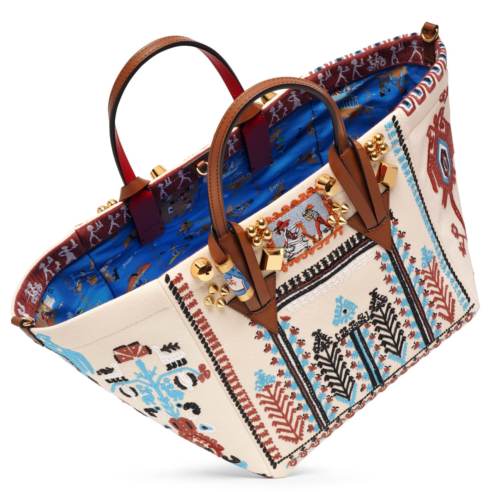 Christian Louboutin | Greekaba small broderie bag | Savannahs