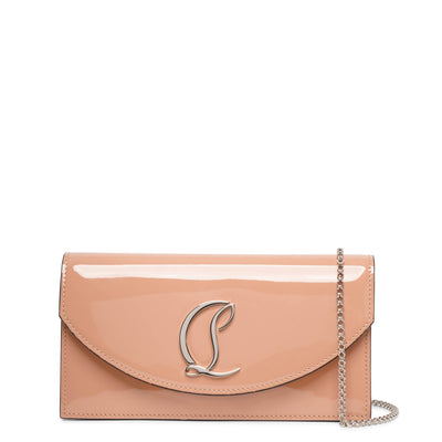 Loubi54 - Clutch - Patent calf and metal - Blush - Christian Louboutin