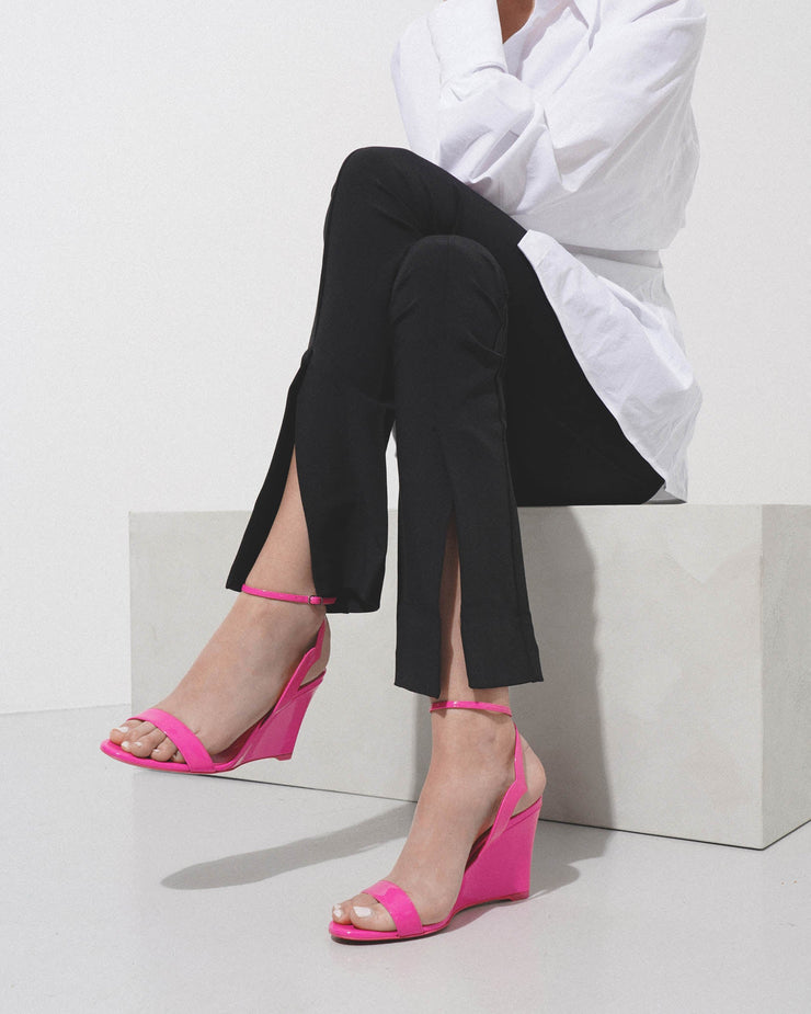 hot pink wedge heels