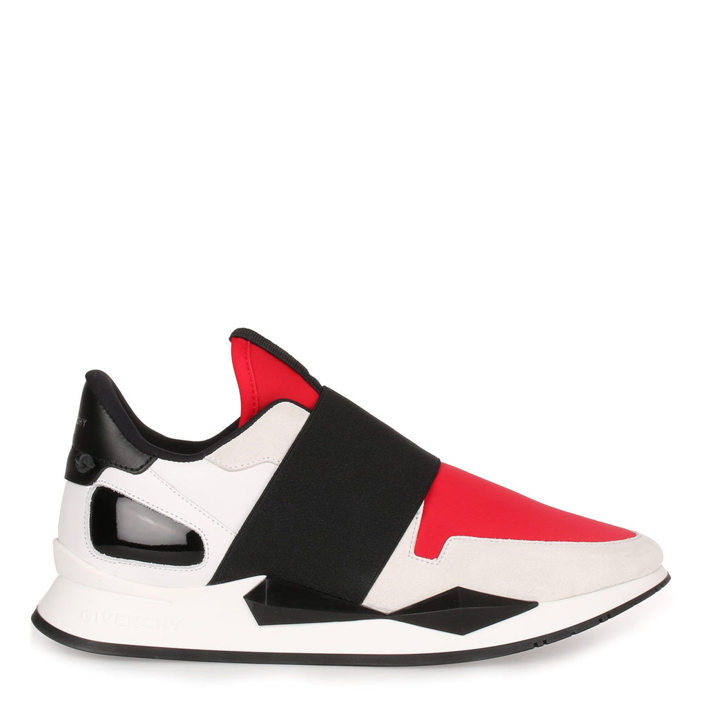 Givenchy | Black and red elastic runner sneaker | Savannahs