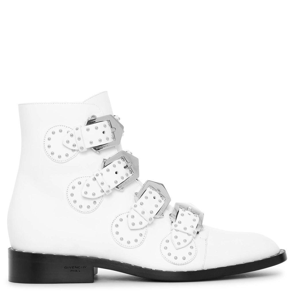Givenchy | Elegant white flat boots 