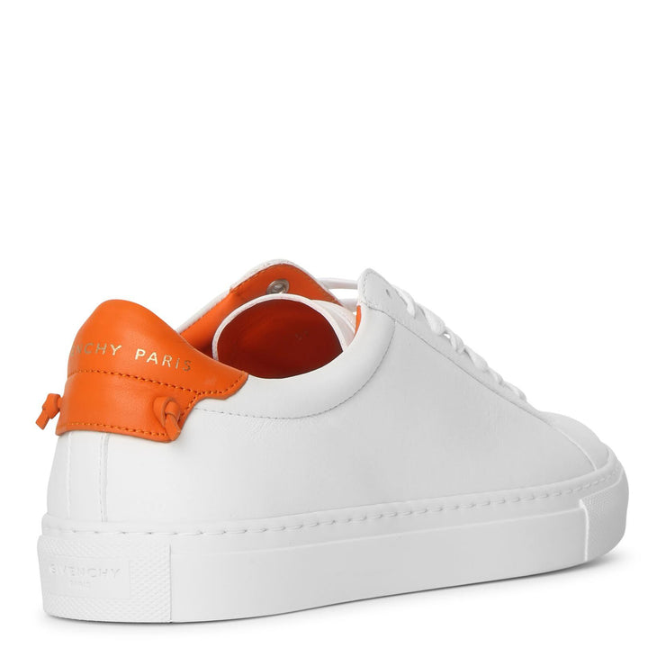 Givenchy | Urban Street white and tangerine sneakers | Savannahs