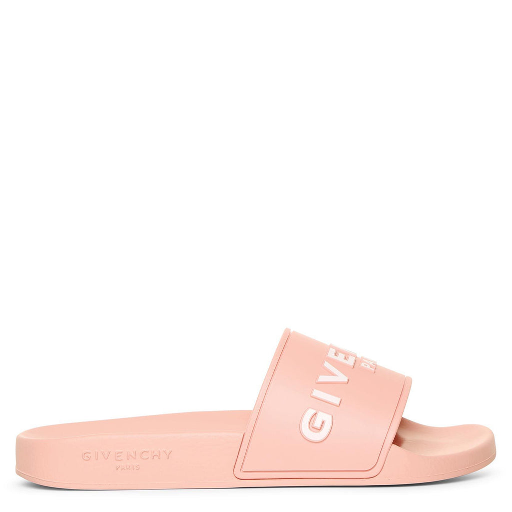 Givenchy | Pink logo rubber slides | Savannahs