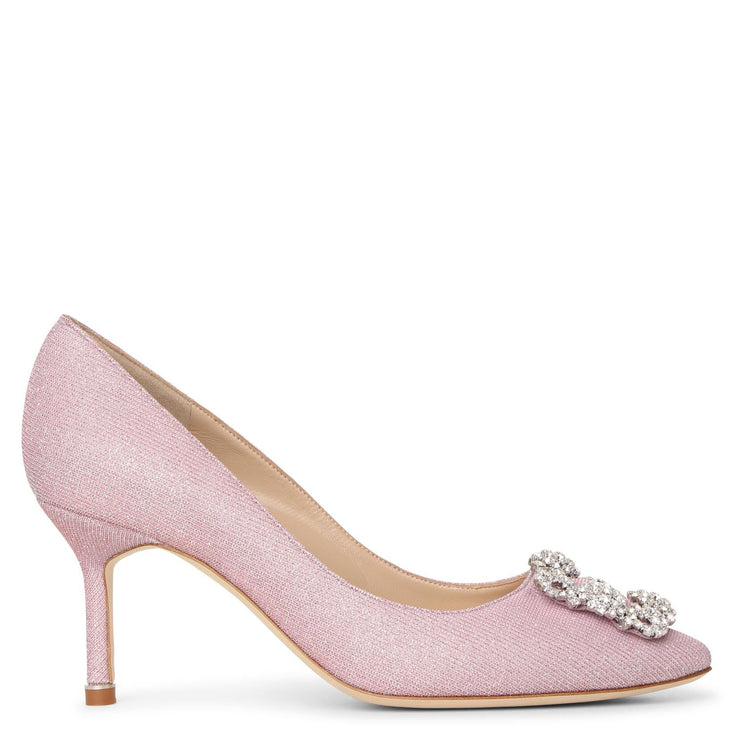 Hangisi 70 light pink glitter pumps 