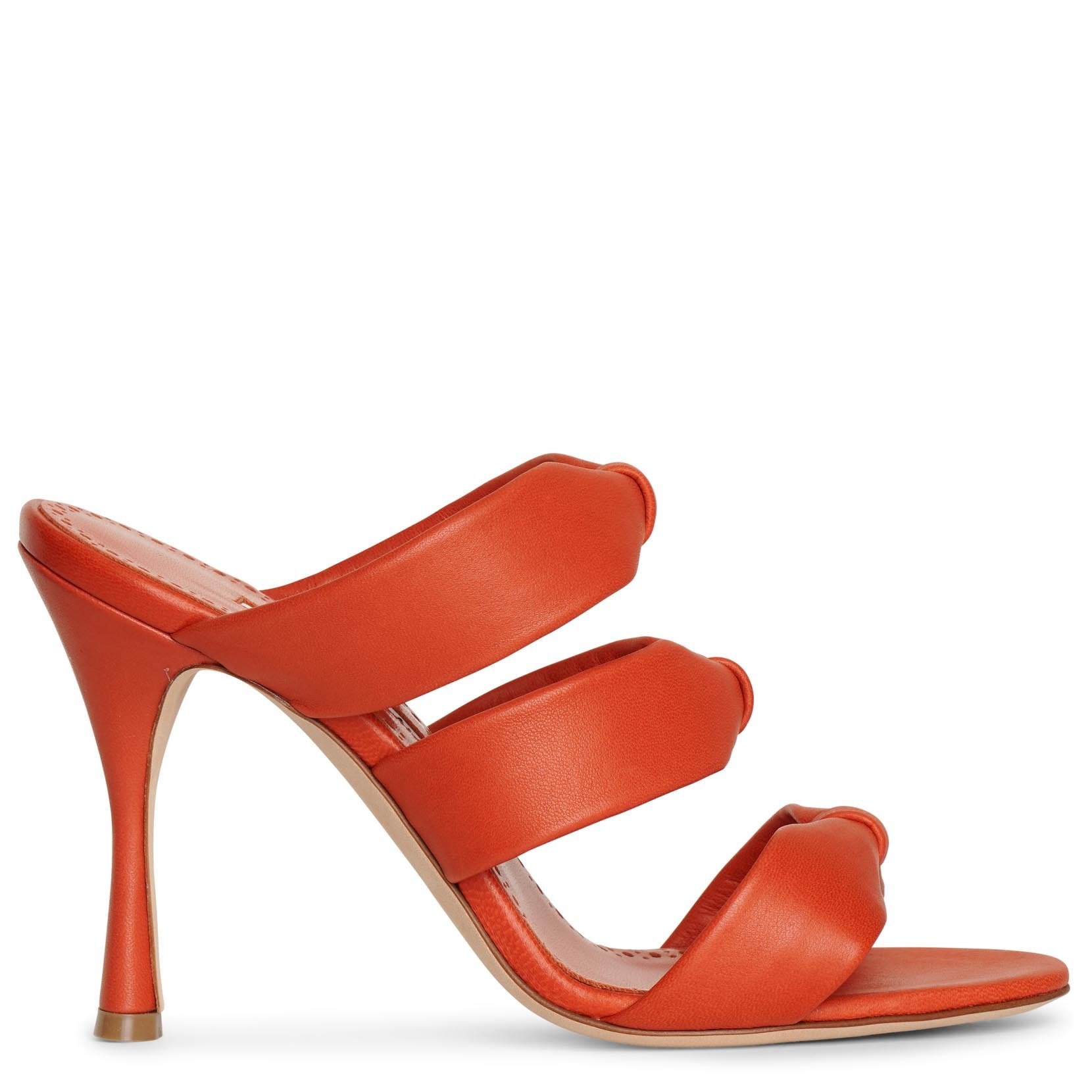 Manolo Blahnik Gyrica 105 Leather Sandals