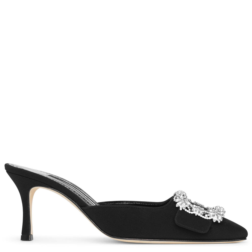 Manolo Blahnik | Maysale Jewel 70 crepe satin mules | Savannahs