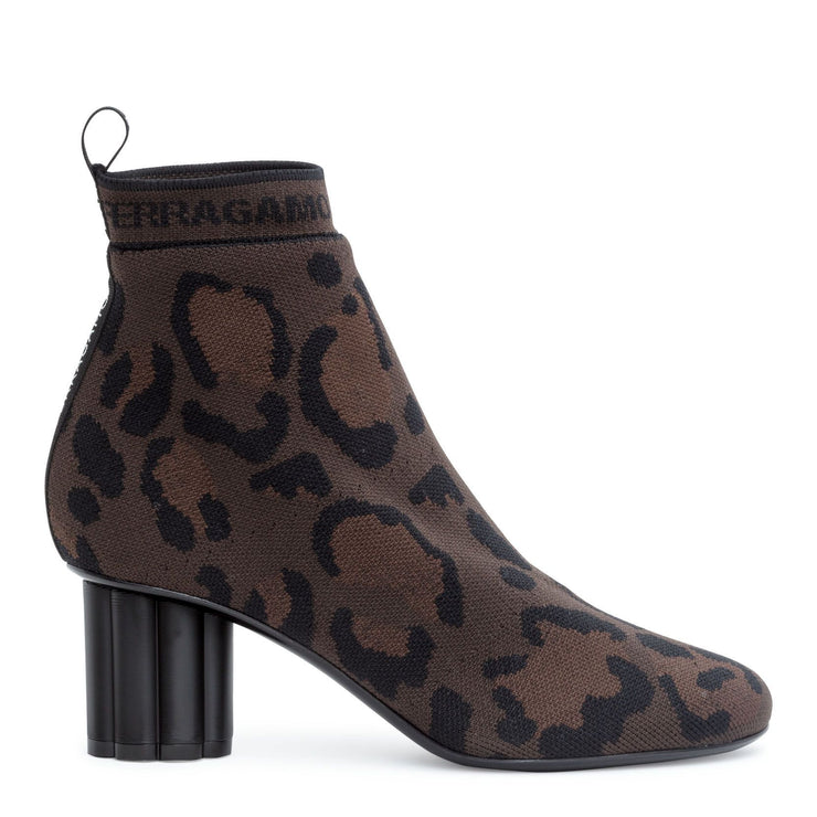 leopard sock bootie