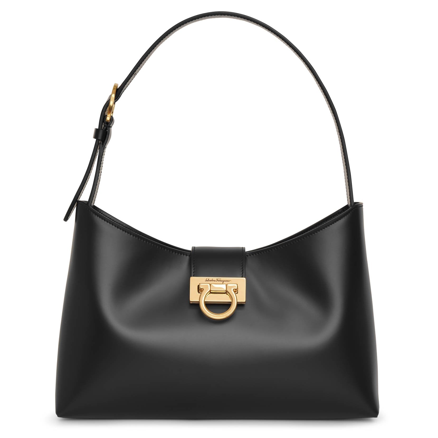 Salvatore Ferragamo | Trifolio black shoulder bag | Savannahs