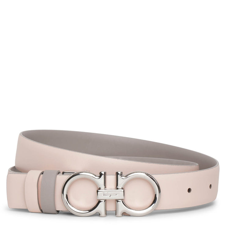 Ferragamo | Rhinoceros grey 25 leather silver buckle belt | Savannahs