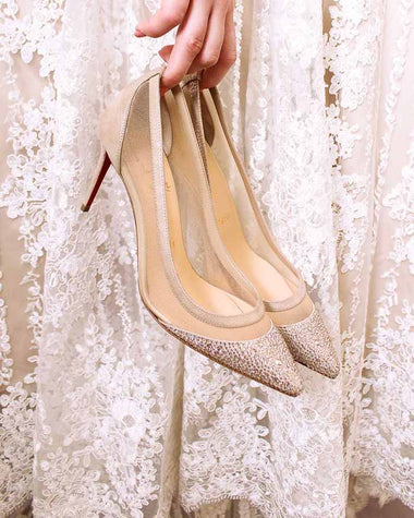 louboutin follies strass wedding