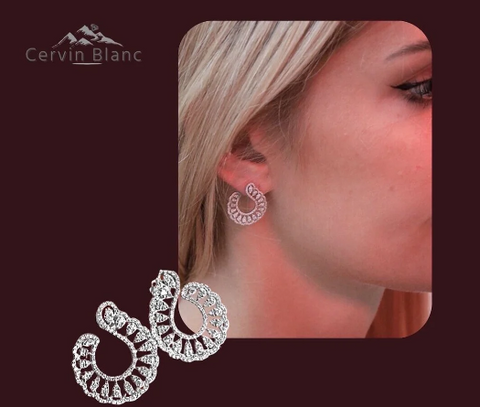 Diamond Hoop Earrings