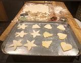 Cookies on baking sheet