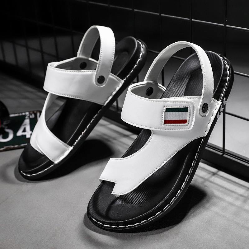 man sandals leather