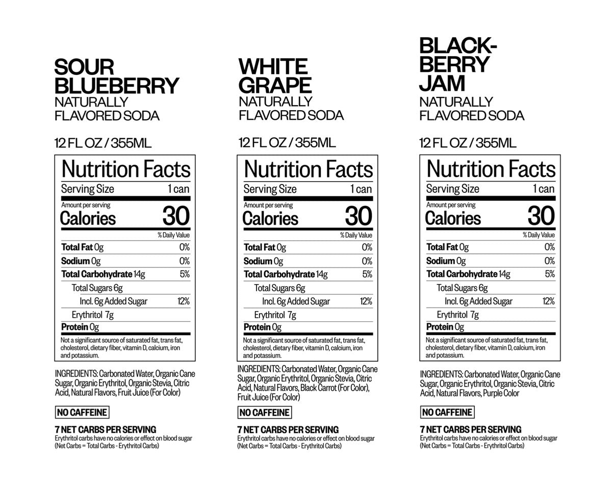 The Blues nutritional information