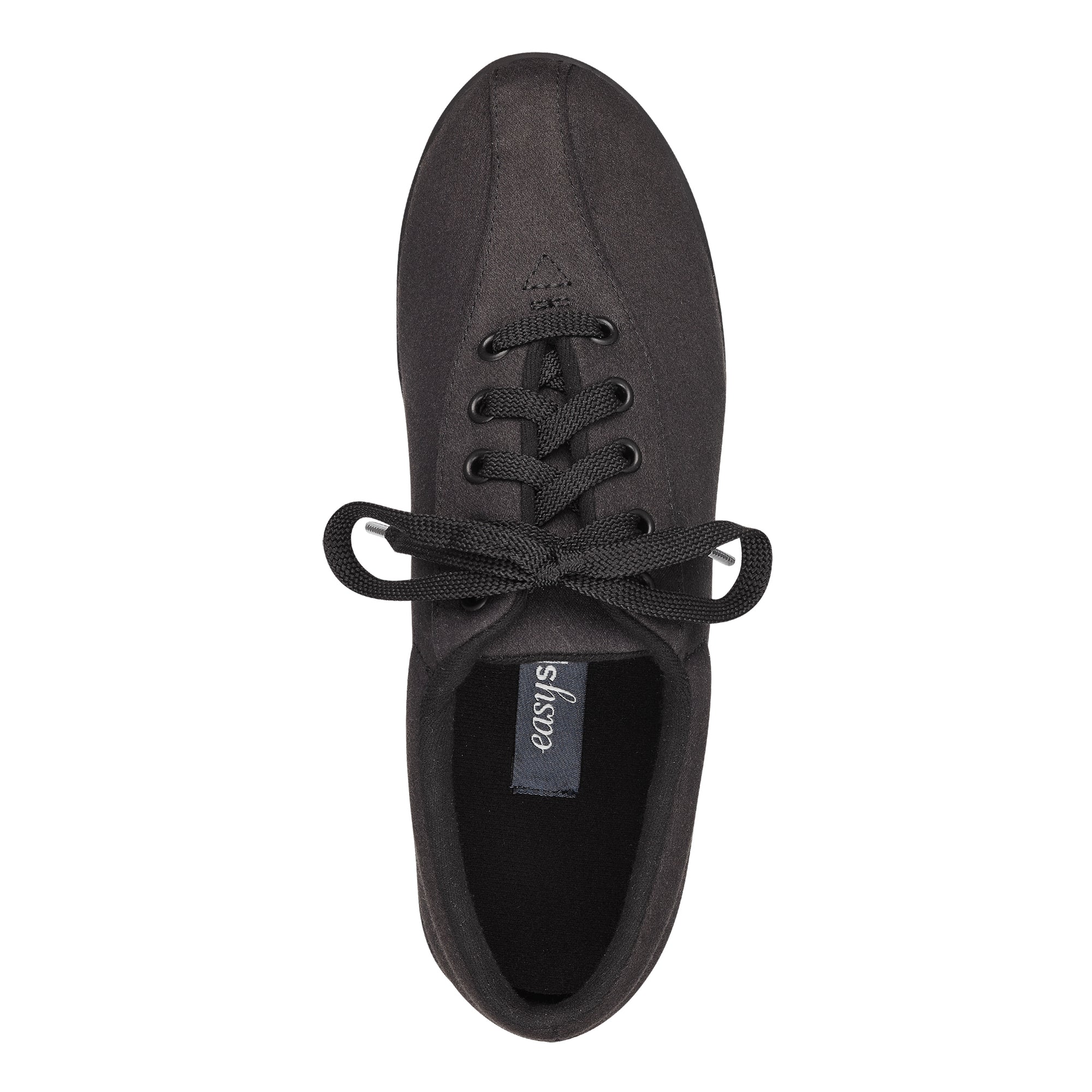 black fabric sneakers