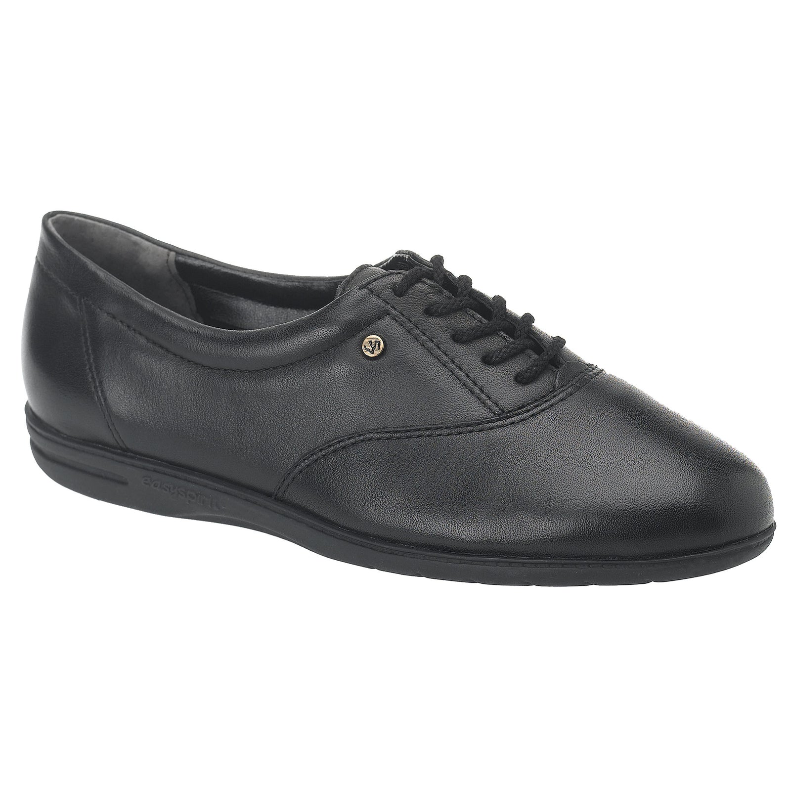 easy spirit black leather sneakers