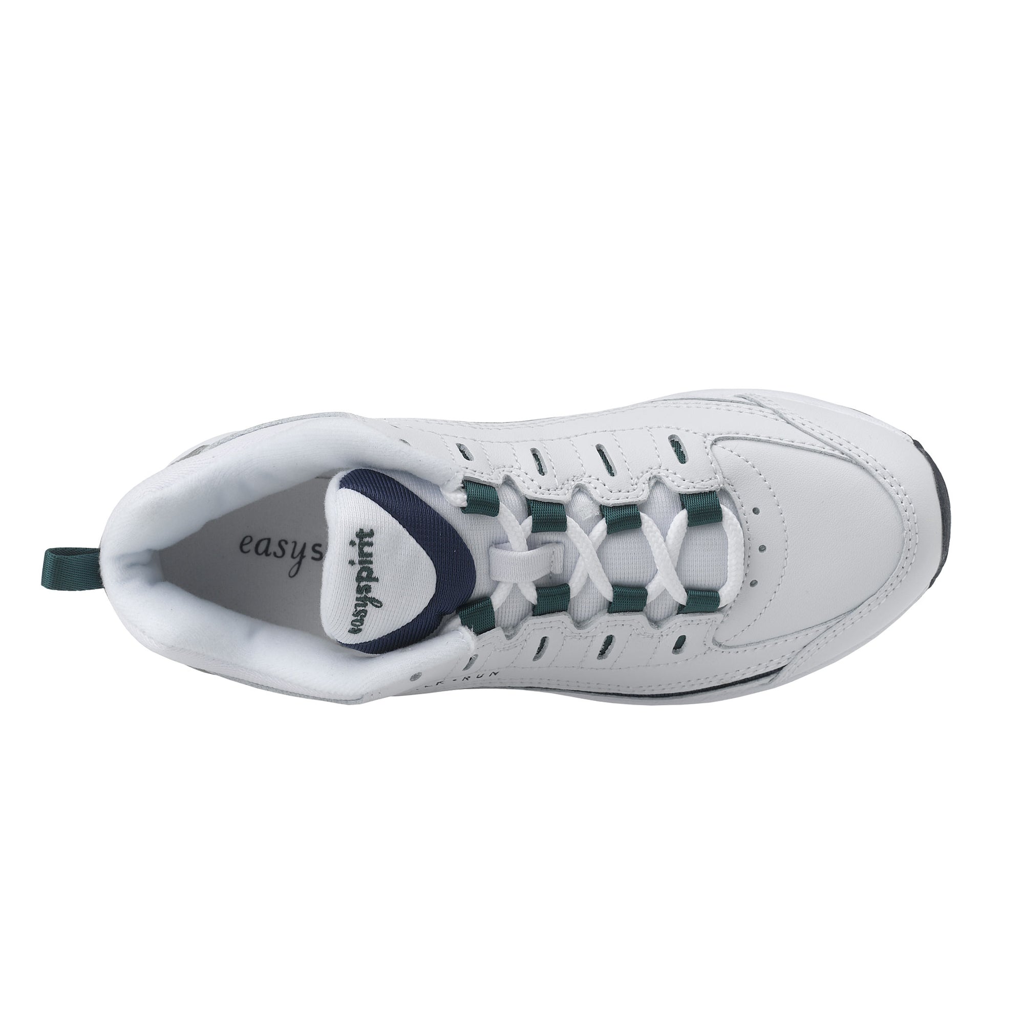 easy spirit white leather sneakers