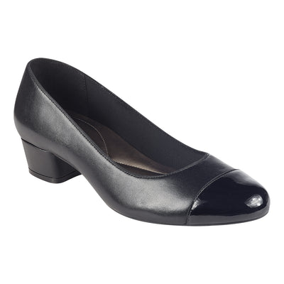 easy spirit black patent leather shoes