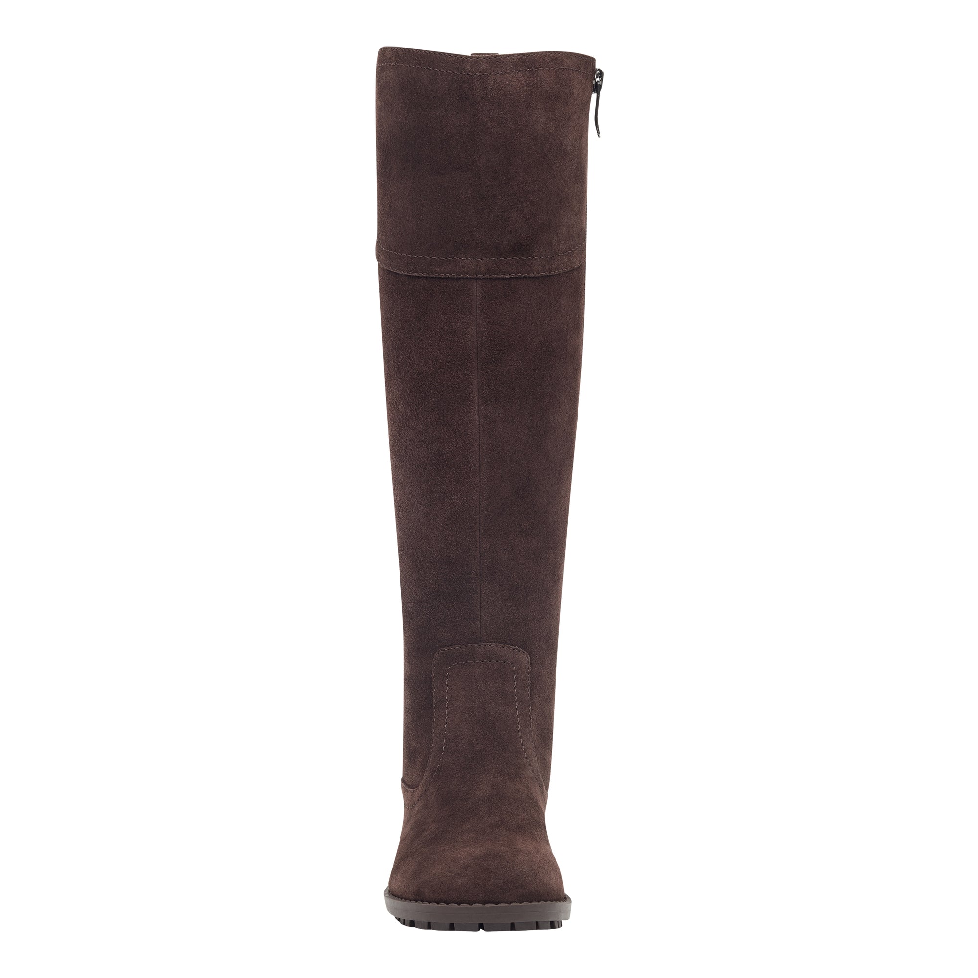 tan suede wide calf boots