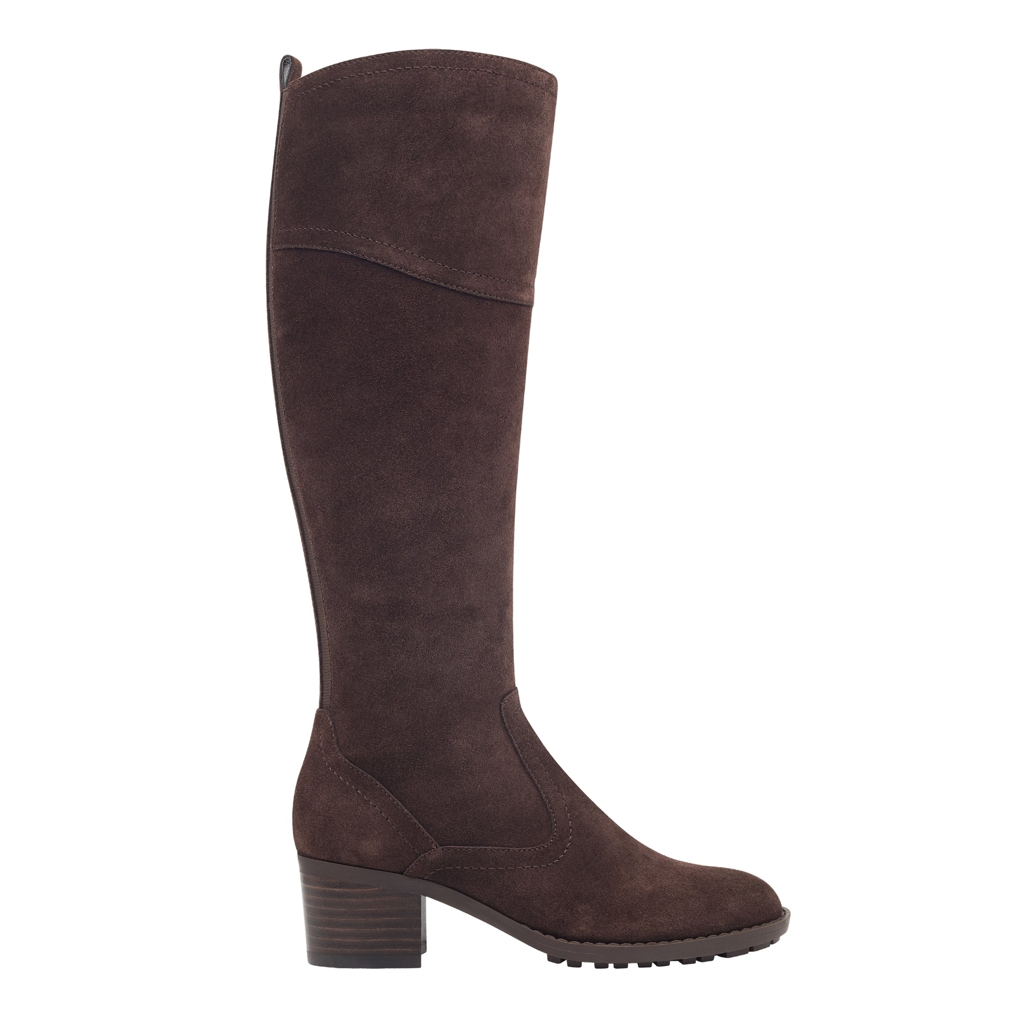 Grazes Wide Calf Tall Heeled Boots 