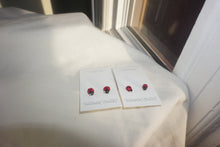 Load image into Gallery viewer, Lady bug earring studs
