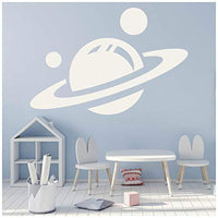 Azutura Saturn Planets Wall Sticker Space Wall Decal Boys Bedroom Home Decor Available In 5 Sizes And 25 Colours X Large Moss Green