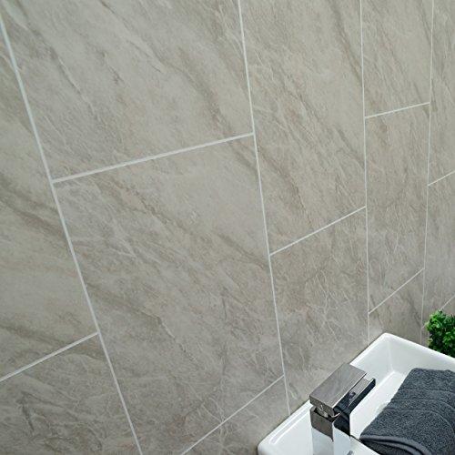 Bathroom Shower Cladding Wall Panels Ceiling Panels Grey Marble 100 Waterproof By Claddtech 4 Panel Pack