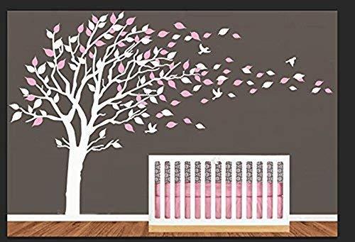 Large Tree Blowing In The Wind Tree Wall Decals Wall Sticker Vinyl Art Kids Rooms Teen Girls Boys Wallpaper Murals Sticker Wall Stickers Nursery Decor