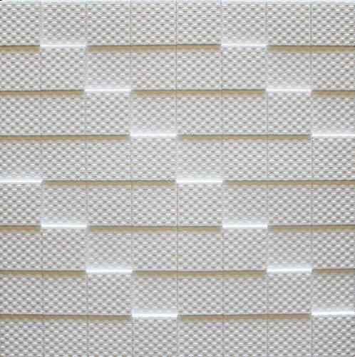 Polystyrene Ceiling Tiles Manhattan Pack 56 Pcs 14 Sqm White