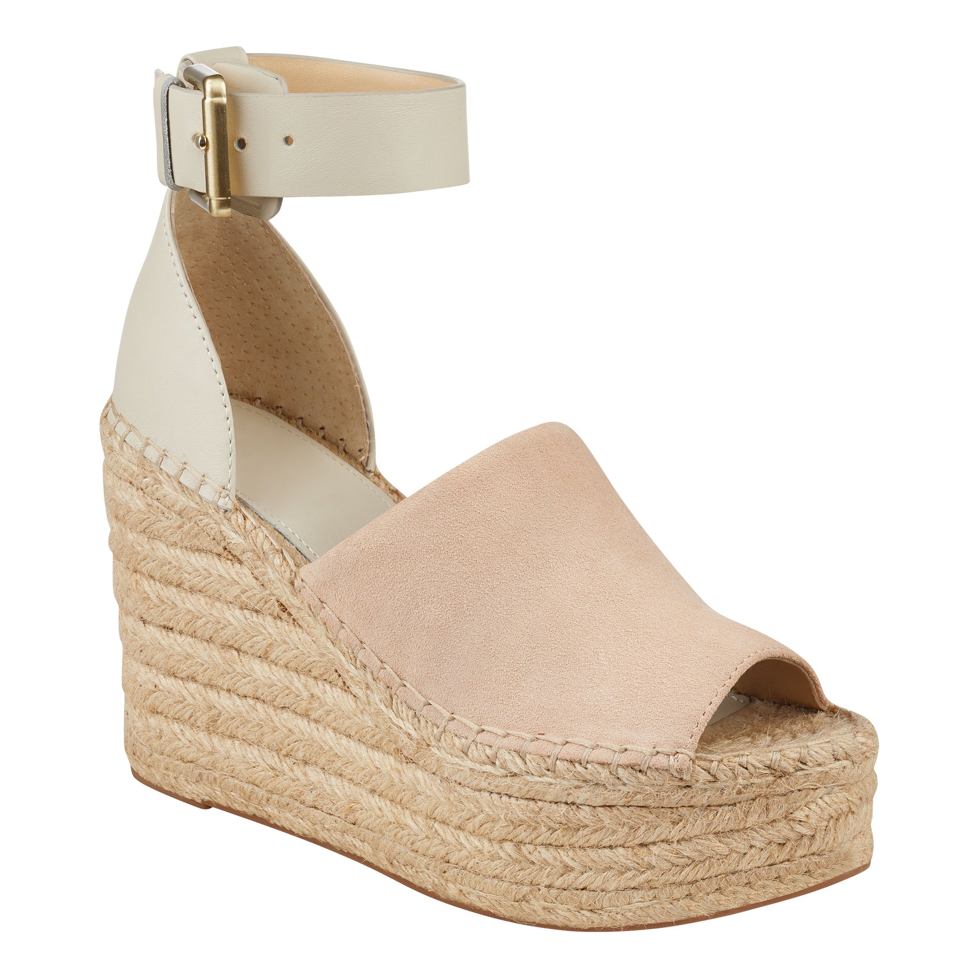 ivory espadrille wedge