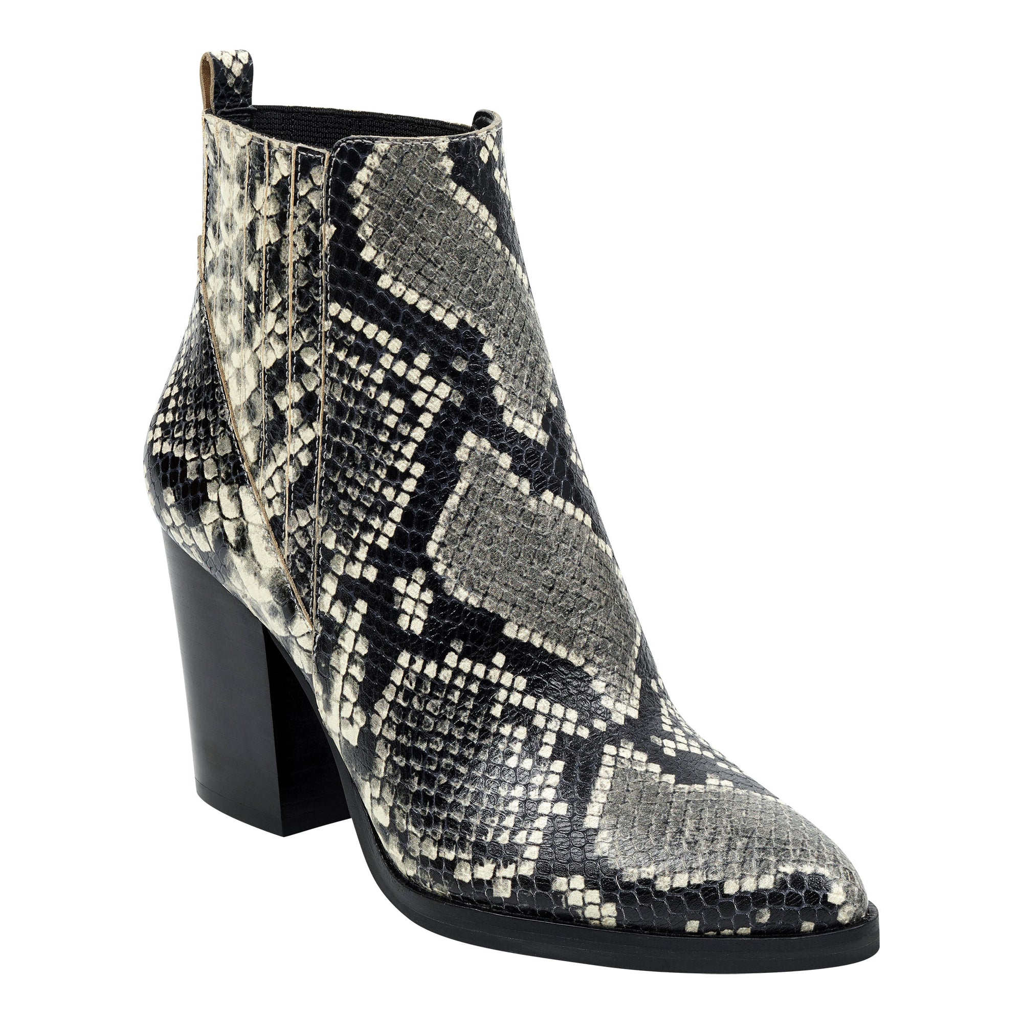 marc fisher retire booties snake