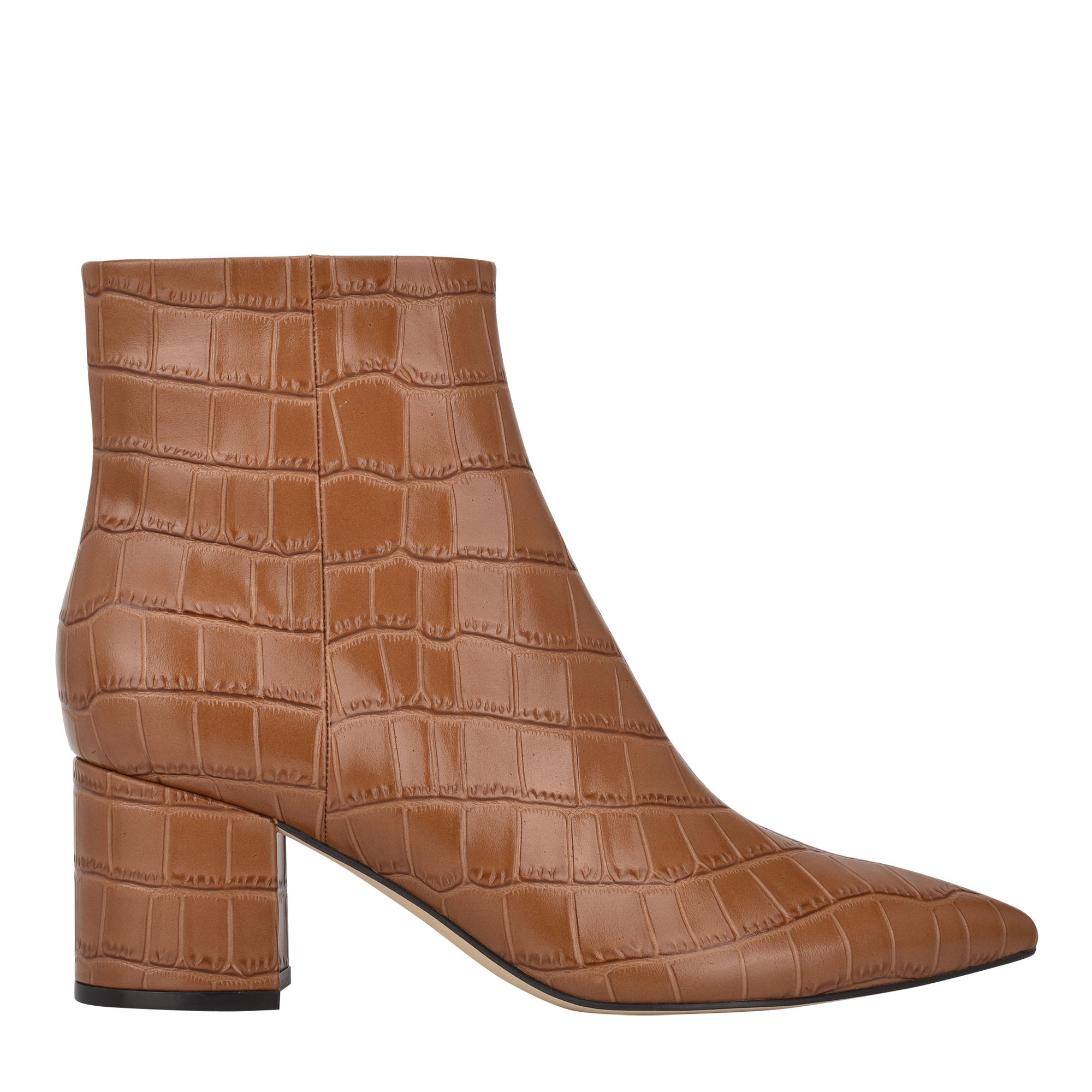 marc fisher crocodile leather booties