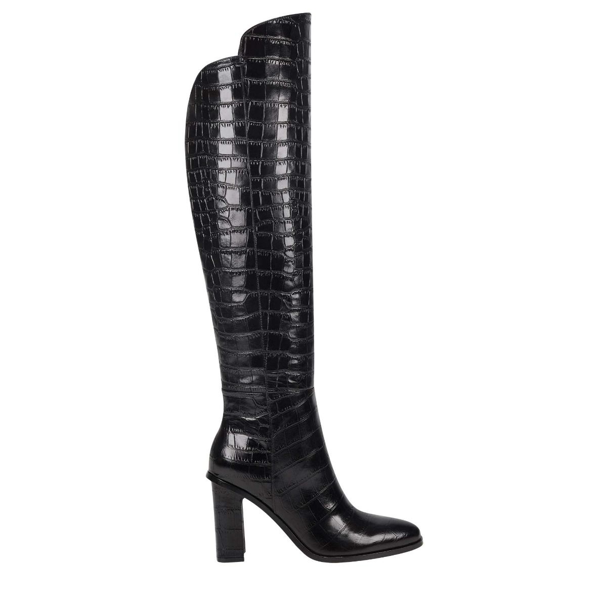 marc fisher crocodile leather booties