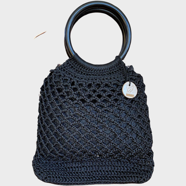 crochet bolsa with round handles