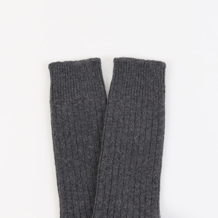 Men's Luxury Rib Contrast Toe Pure Cashmere Socks | Corgi Socks