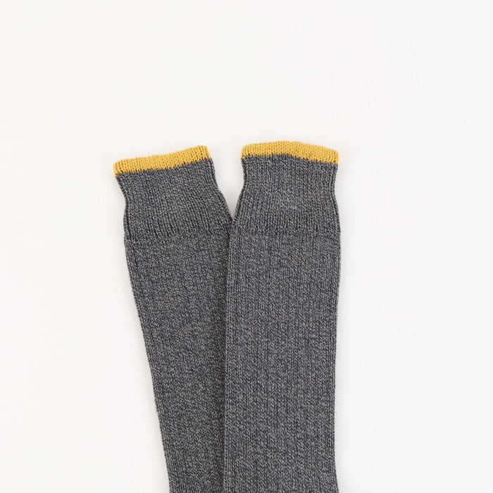 Men's Pure Cotton Socks Rib Heel & Toe Contrast Tip | Corgi Socks