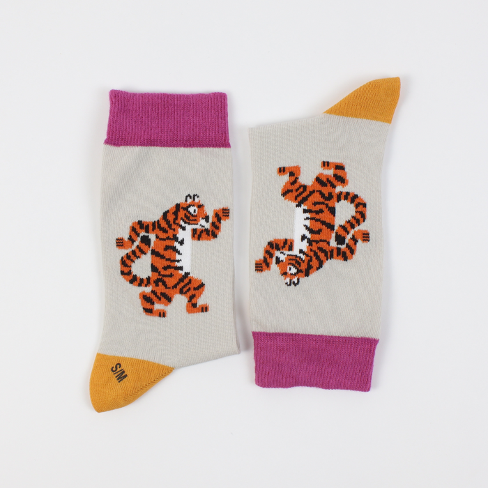 kids cotton tiger socks